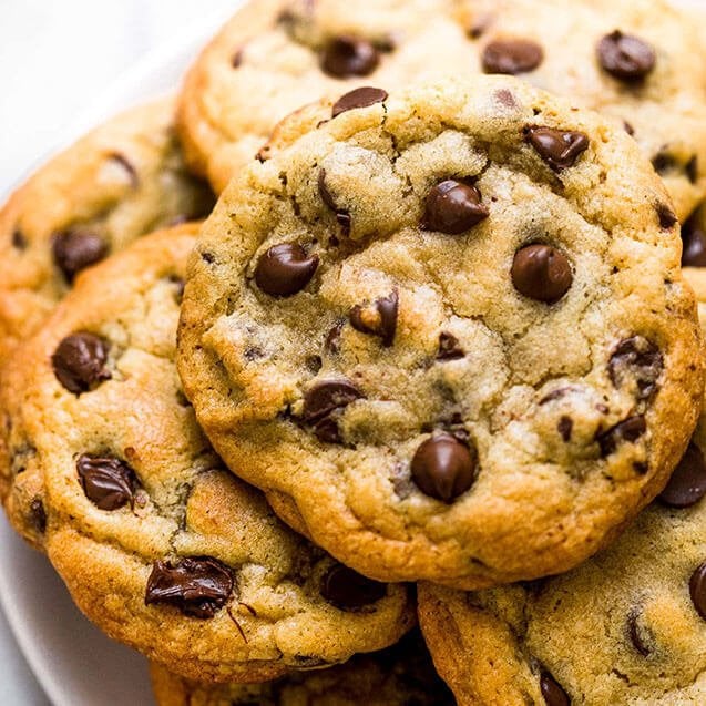 Brown Butter Chocolate Chip Cookies (GF Available)